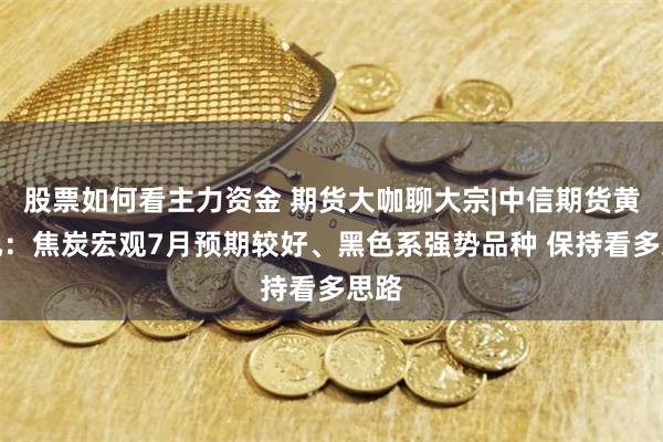 股票如何看主力资金 期货大咖聊大宗|中信期货黄笑凡：焦炭宏观7月预期较好、黑色系强势品种 保持看多思路