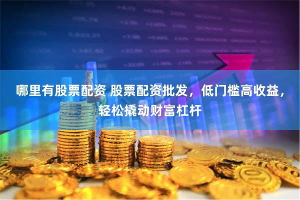 哪里有股票配资 股票配资批发，低门槛高收益，轻松撬动财富杠杆